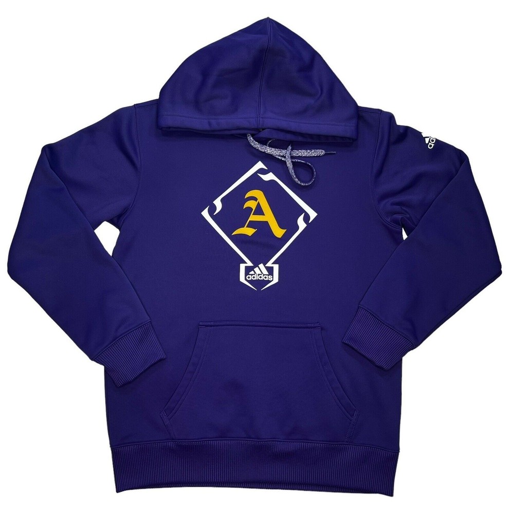 Adidas Climawarm Royal Purple Hoodie Pullover Kangaroo Pocket Women’s Size Small